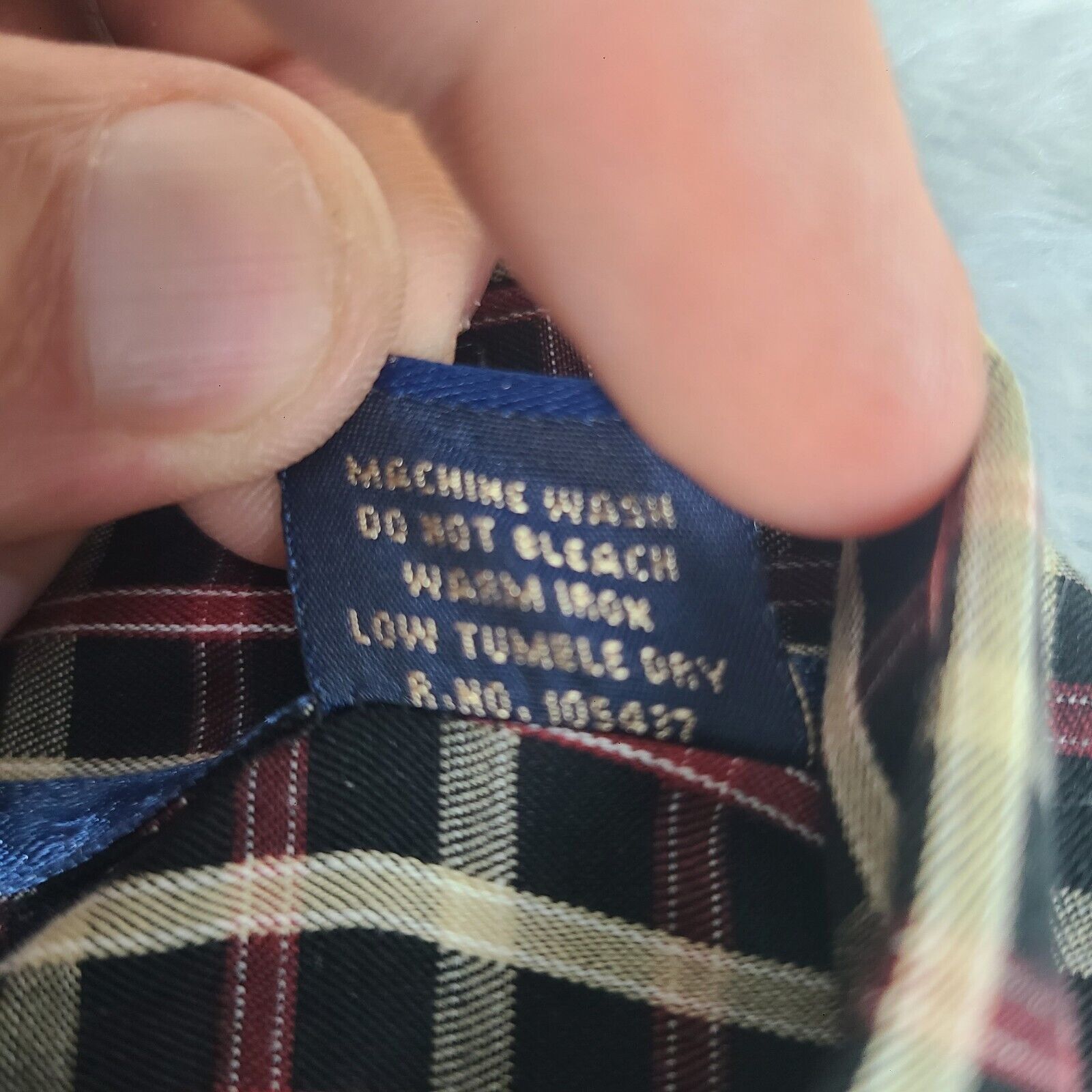Vintage T Harris London Shirt Mens Size Large Plaid Long Sleeve Butt Size US L / EU 52-54 / 3 - 5 Thumbnail