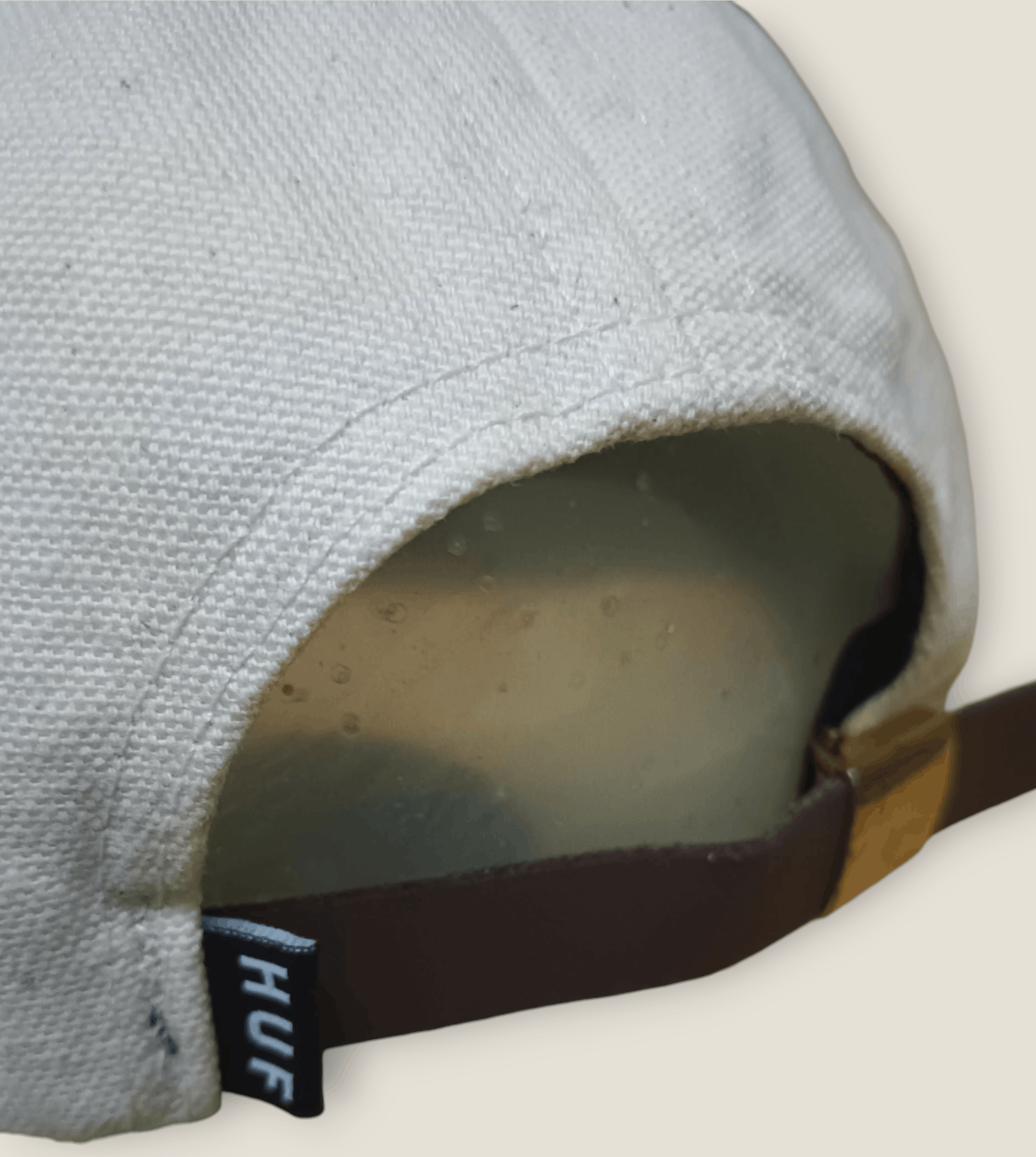 Club Sorayama × Huf HUF Big Iconic H Logo Leather Buckle BackHat Size ONE SIZE - 7 Thumbnail