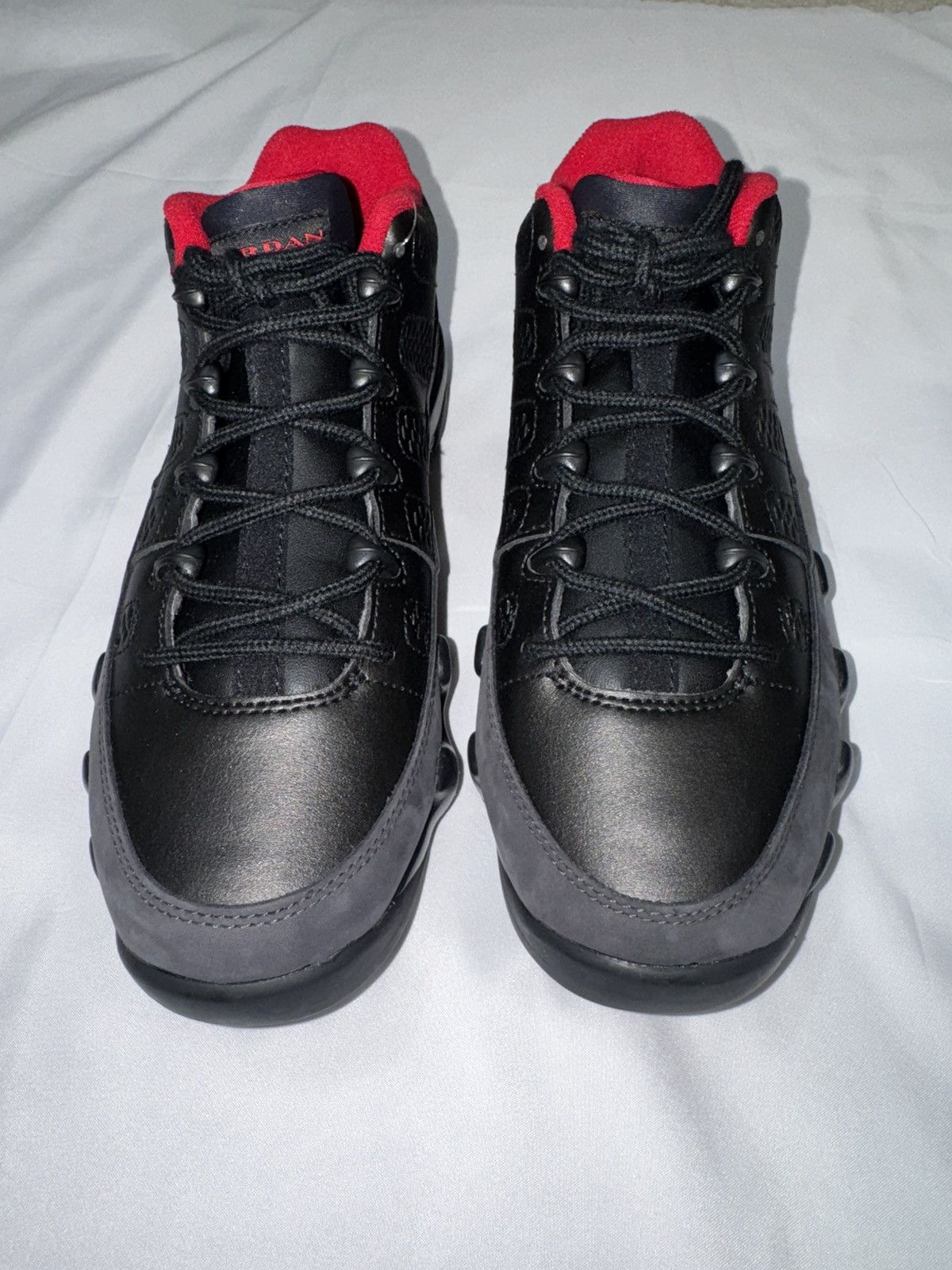 Jordan Brand 2024 Air Jordan 9 Low 'Charcoal' Cleats Size US 7 / EU 40 - 1 Thumbnail