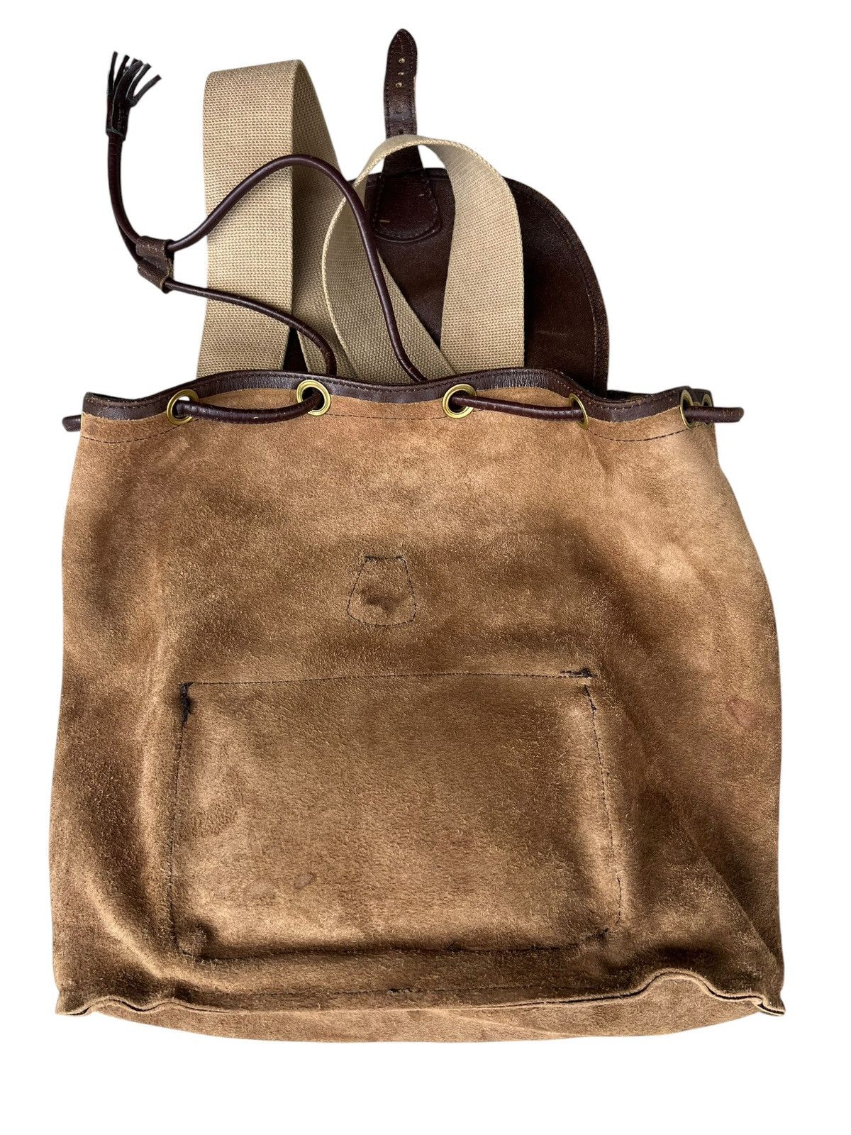 Leather VTG J&M Davidson Distress Blistered Leather Backpack Bag Size ONE SIZE - 22 Thumbnail