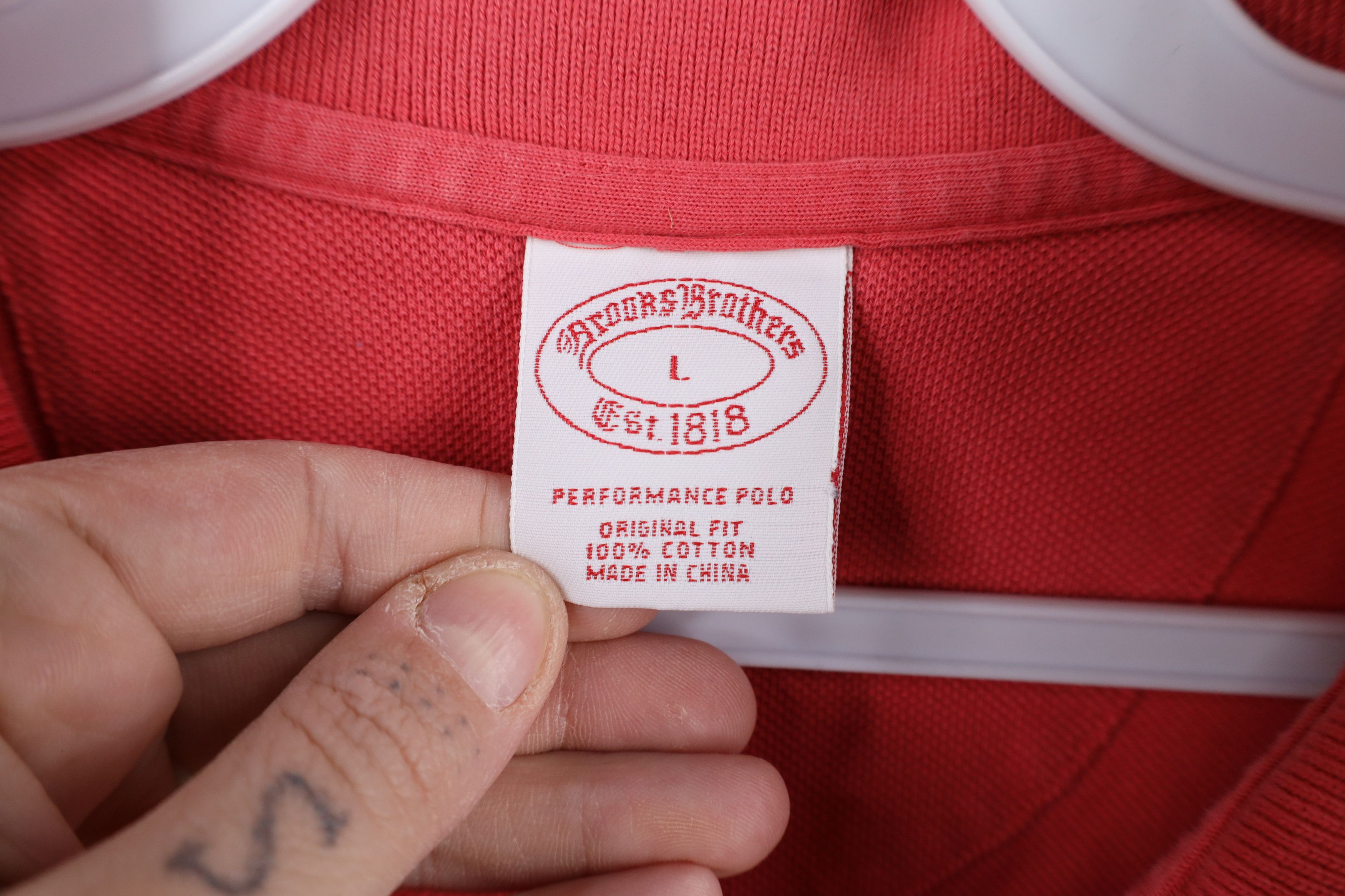 Brooks Brothers × Vintage Brooks Brothers Fit Short Sleeve Performance Polo Shirt Pink Size US L / EU 52-54 / 3 - 6 Thumbnail