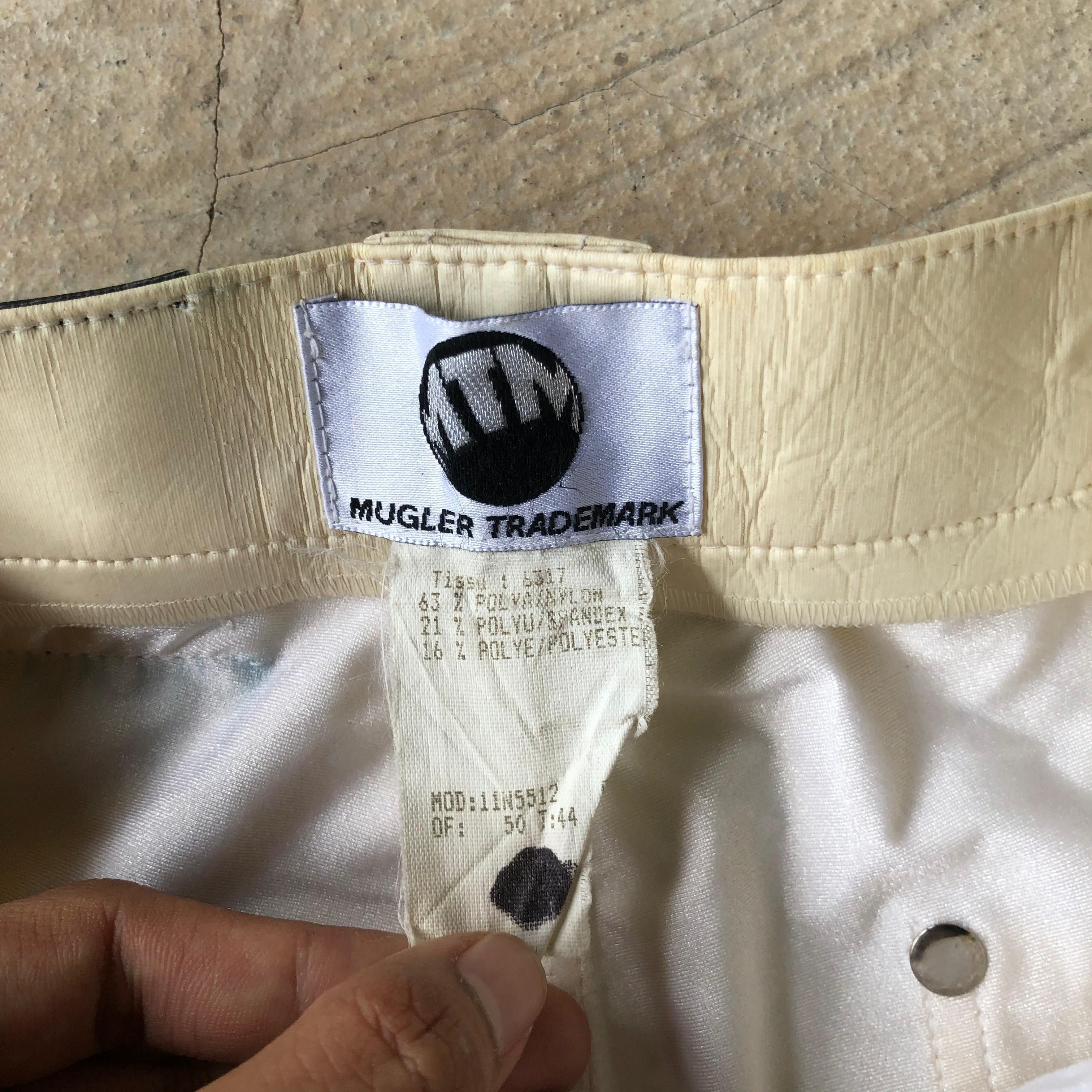 Thierry Mugler 1980s Thierry Mugler Leather Pants Size US 29 - 6 Thumbnail