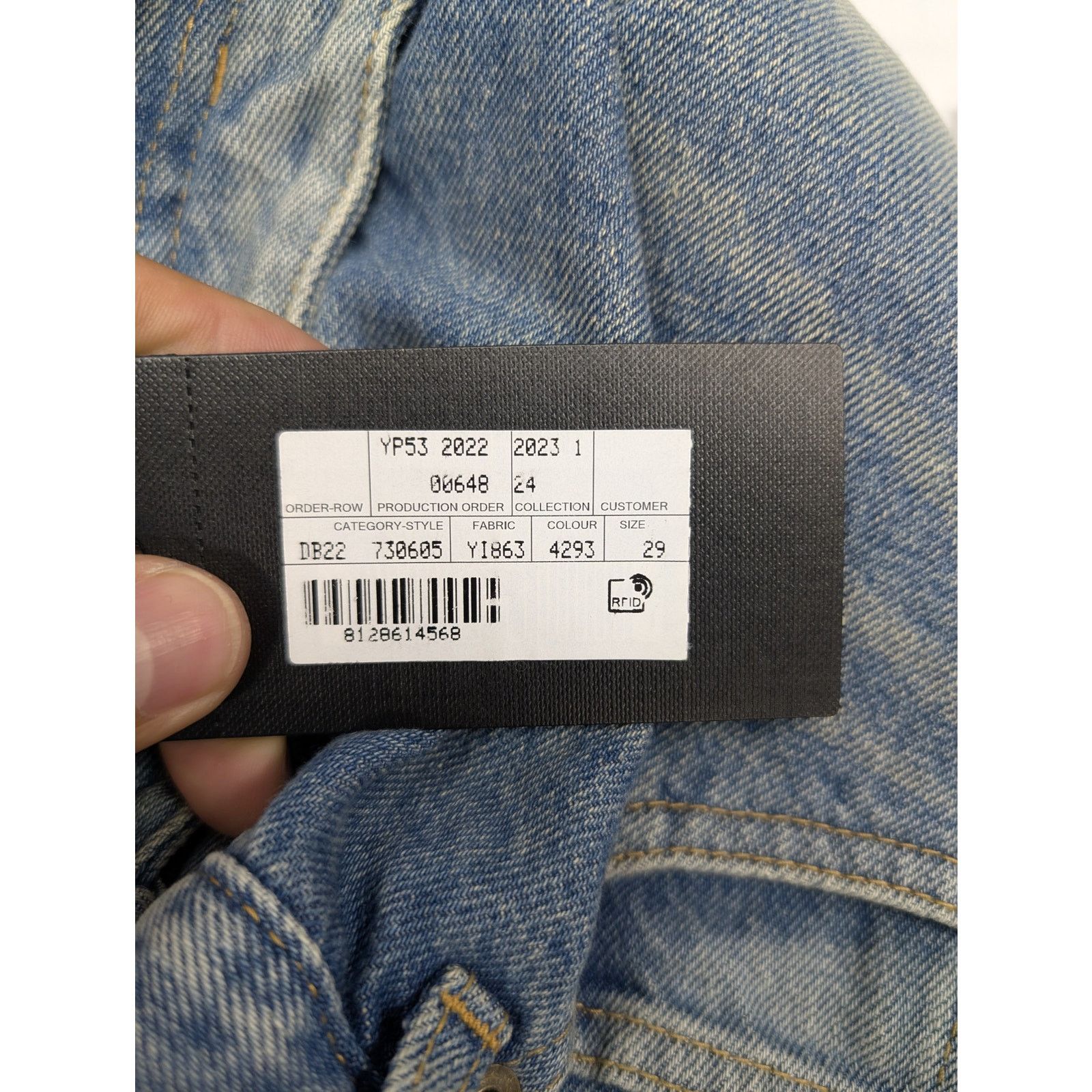 Saint Laurent Paris o1rshd1 70's Pants OGKD77 Jean in Medium Blue Size US 29 - 21 Thumbnail