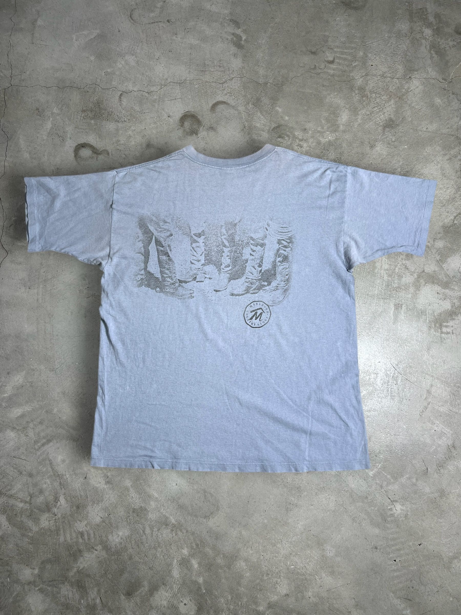 Marlboro × Vintage Vintage 90s Marlboro Country Store Pocket Tee GTME586 Size US XXL / EU 58 / 5 - 1 Thumbnail