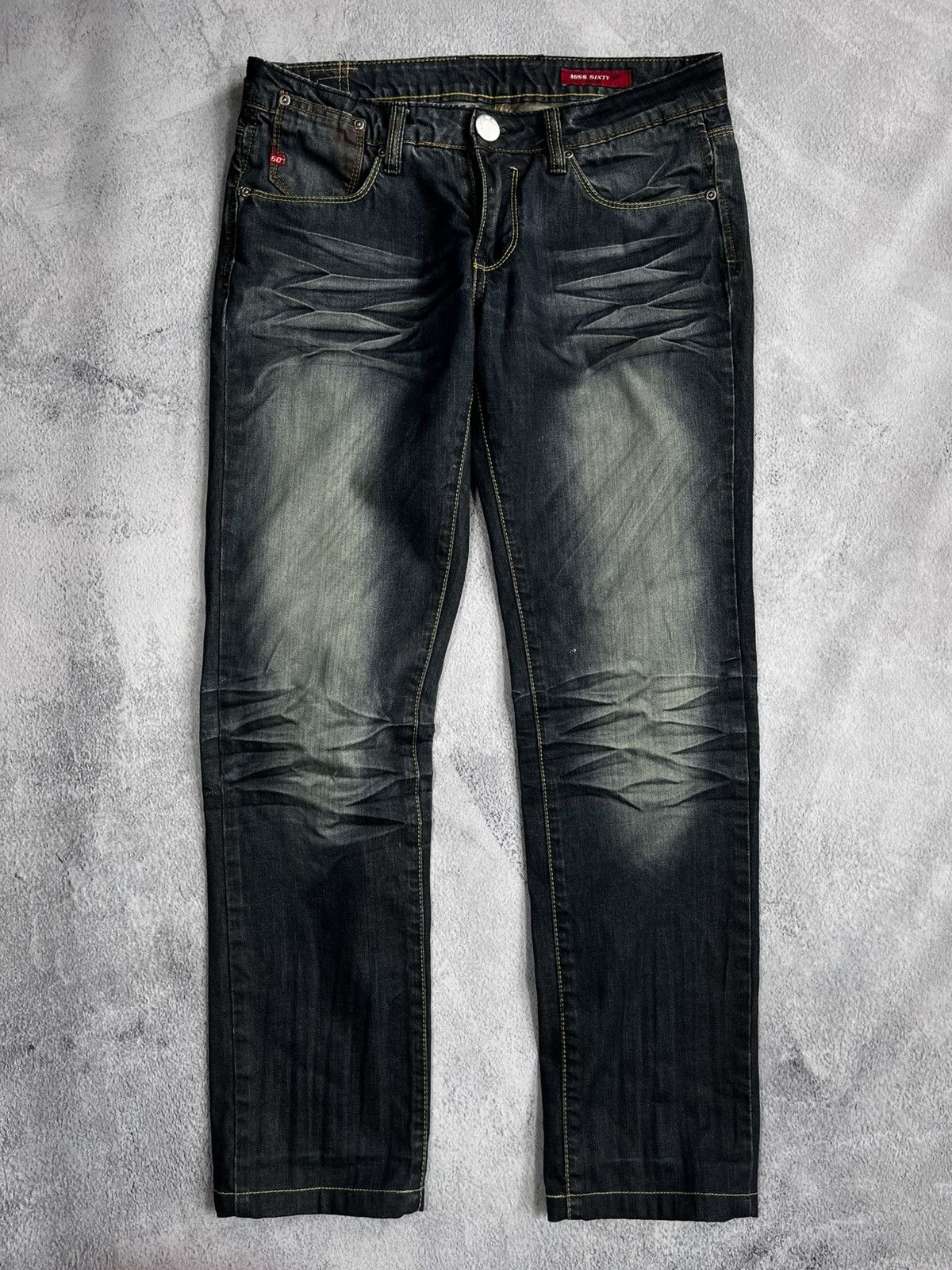Japanese Brand × Miss Sixty Vintage Y2K Miss Sixty low rise faded denim jeans size 30 Size 30" / US 8 / IT 44 - 5 Thumbnail