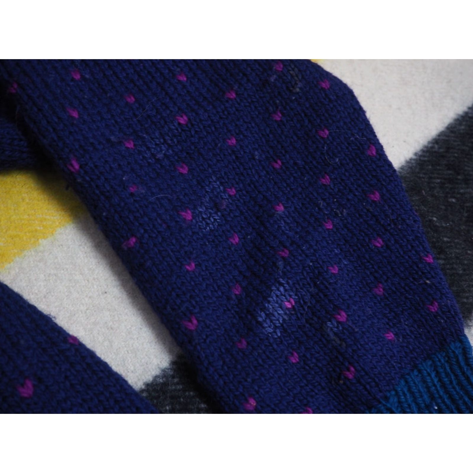 Vintage VINTAGE Nomadic Traders Berkeley Purple Fair Isle Nordic Wool Button Sweater M/L Cardigan Women Size M / US 6-8 / IT 42-44 - 6 Thumbnail