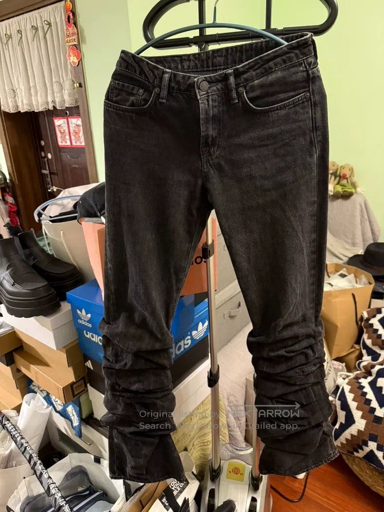 Acne Studios Acne Studios Washed Black Gray Flared Jeans Size US 34 / EU 50 - 1 Thumbnail