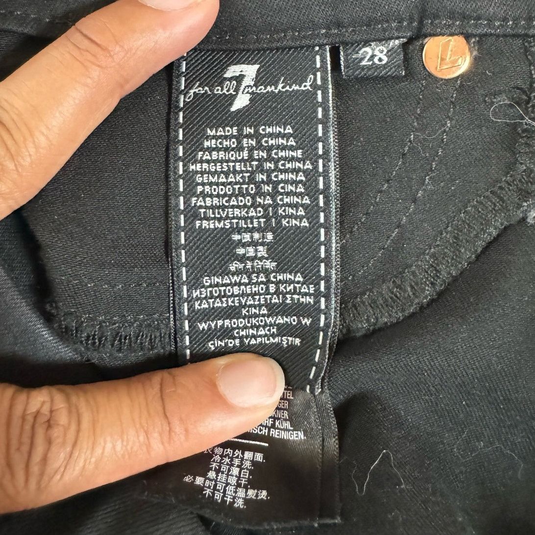 7 For All Mankind 7 For All Mankind Blair High Waist Coated Skinny Jeans USED Size 28" / US 6 / IT 42 - 5 Thumbnail