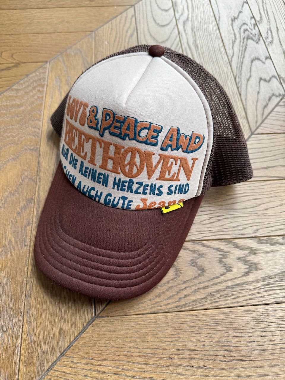Kapital [OS] Love & Peace Beethoven Trucker in Brown/Kinari (SS21) Size ONE SIZE - 1 Thumbnail