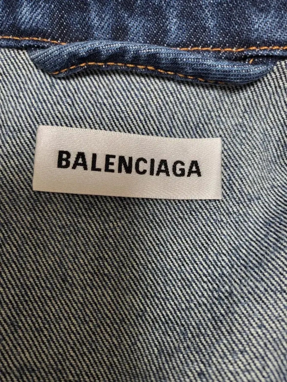Balenciaga Balenciaga Denim Jacket Size XXS / US 00 / IT 34 - 4 Thumbnail
