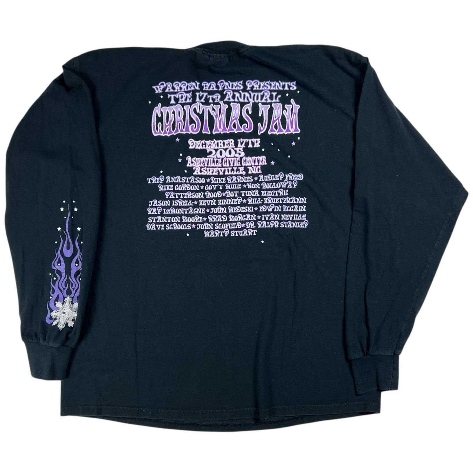 Band Tees × Gildan × Vintage Vintage 2005 Warren Haynes Christmas Jam long sleeve print Size US L / EU 52-54 / 3 - 6 Thumbnail