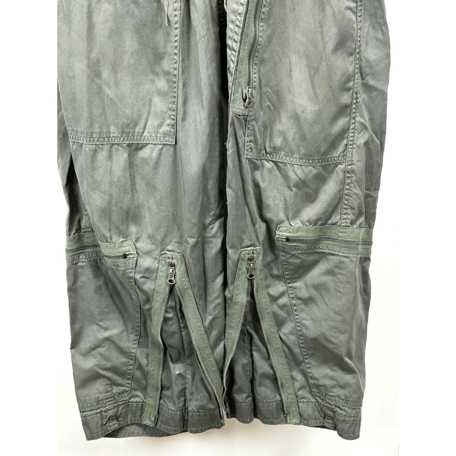 Vintage VINTAGE Allen Overall Company K2B Military Flight Suit 1963 Men’s Medium Sage Green Size 40R - 5 Thumbnail