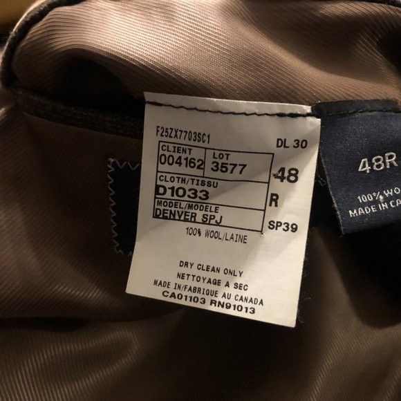 Daniel Cremieux DANIEL CREMIEUX MENS NEW 100%WOOL SPORT COAT BLAZER SIZE:48R Size 48R - 15 Thumbnail