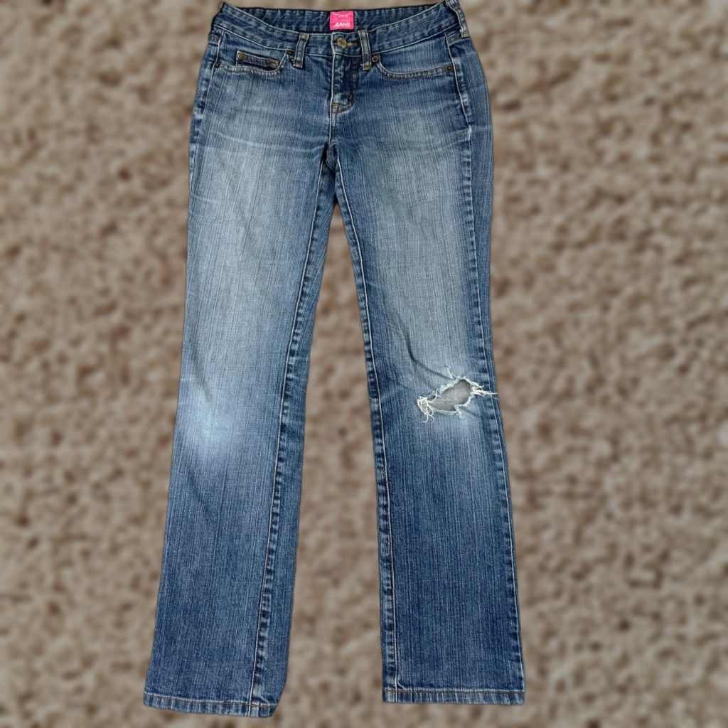 Vintage The Limited Jeans Women 2 Blue Denim Distressed Low Rise 26x30 Drew Cotton Size 26" / US 2 / IT 38 - 1 Thumbnail