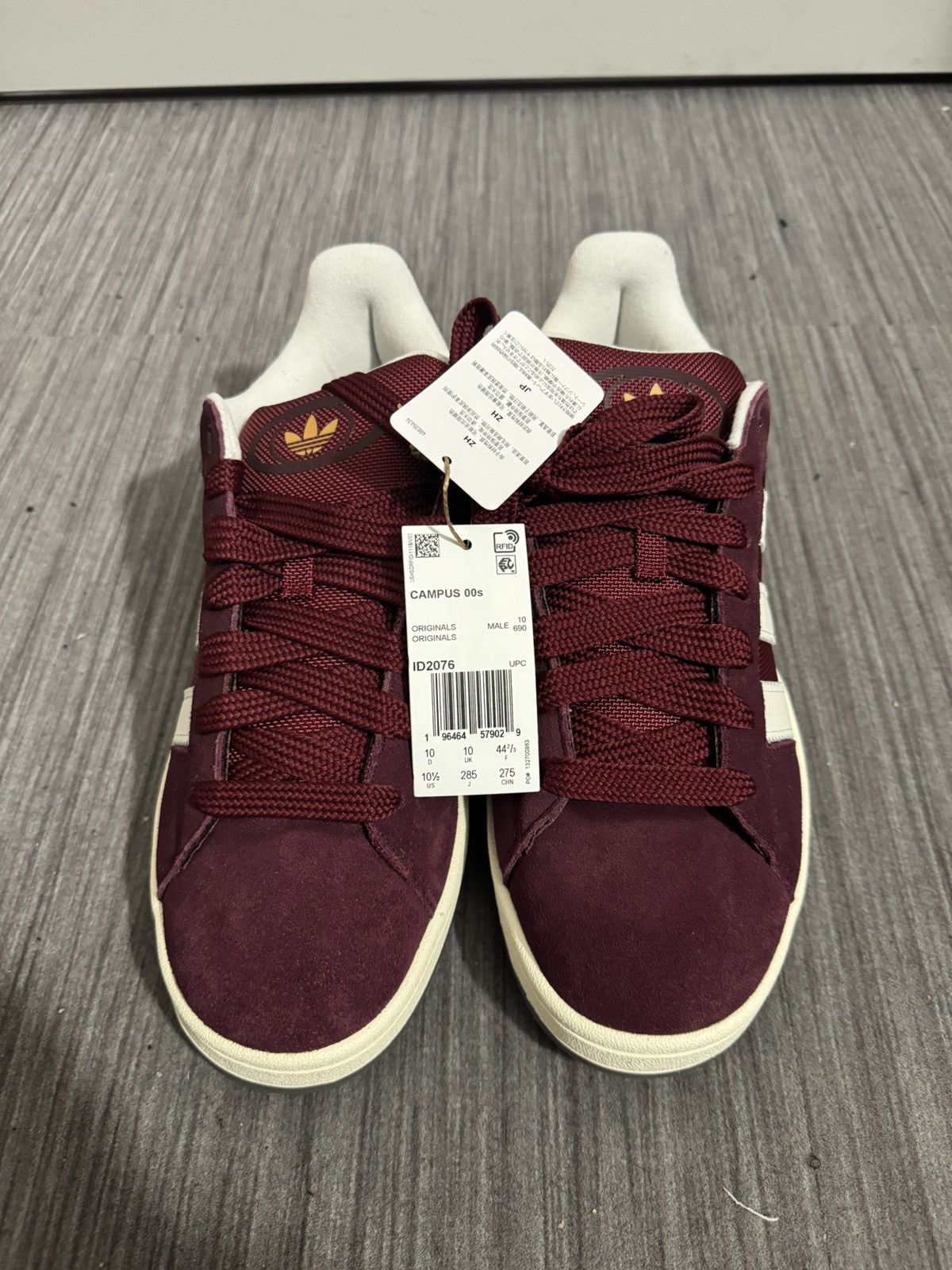 image of Adidas Campus 00S “Collegiate Burgundy” Shoes, Men's (Size 10.5)