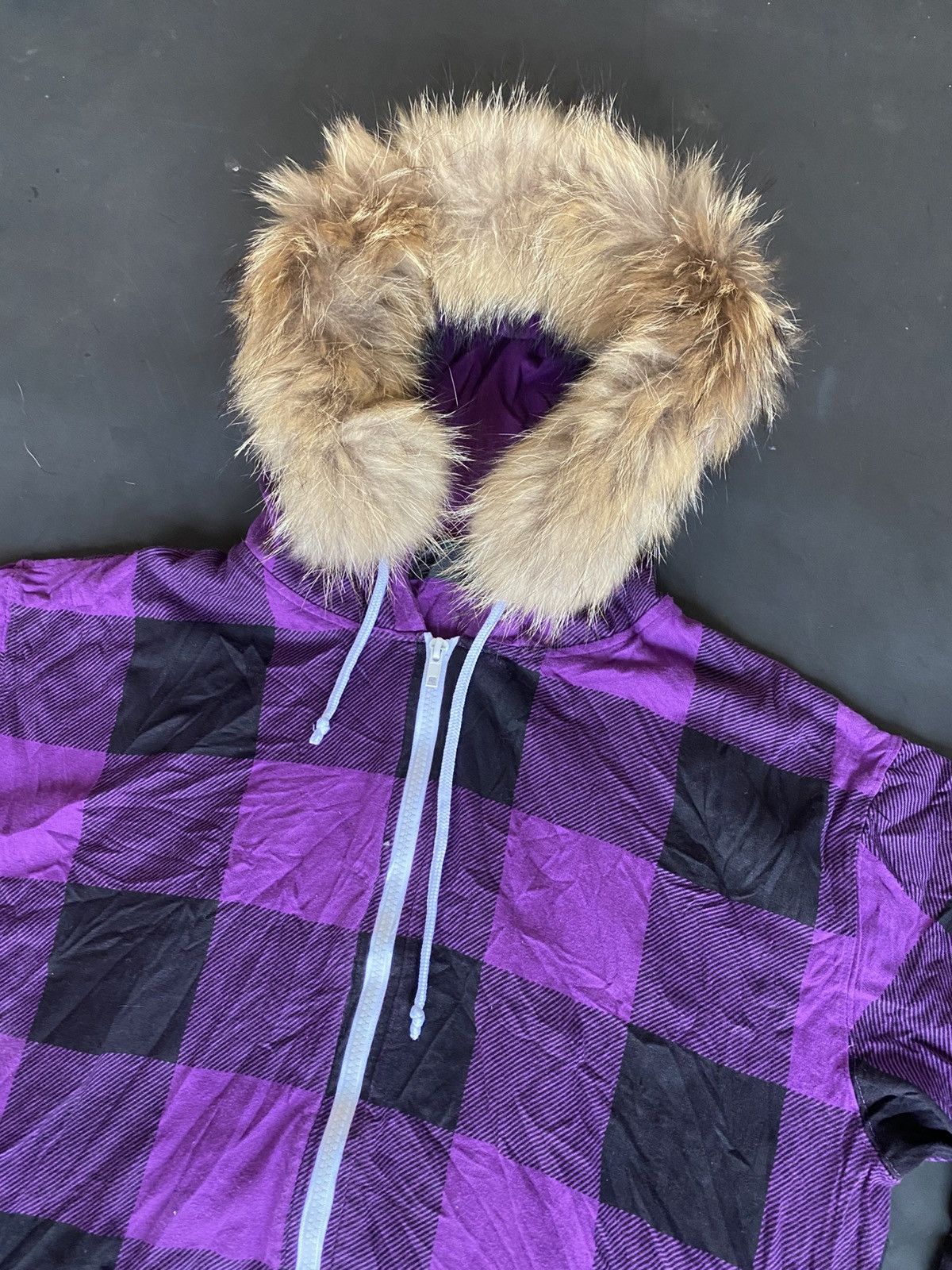 If Six Was Nine 💸BINDINGOFFER💸Beaumere Plaid Furhoodie Kmrii Goa Styled Size US L / EU 52-54 / 3 - 2 Thumbnail