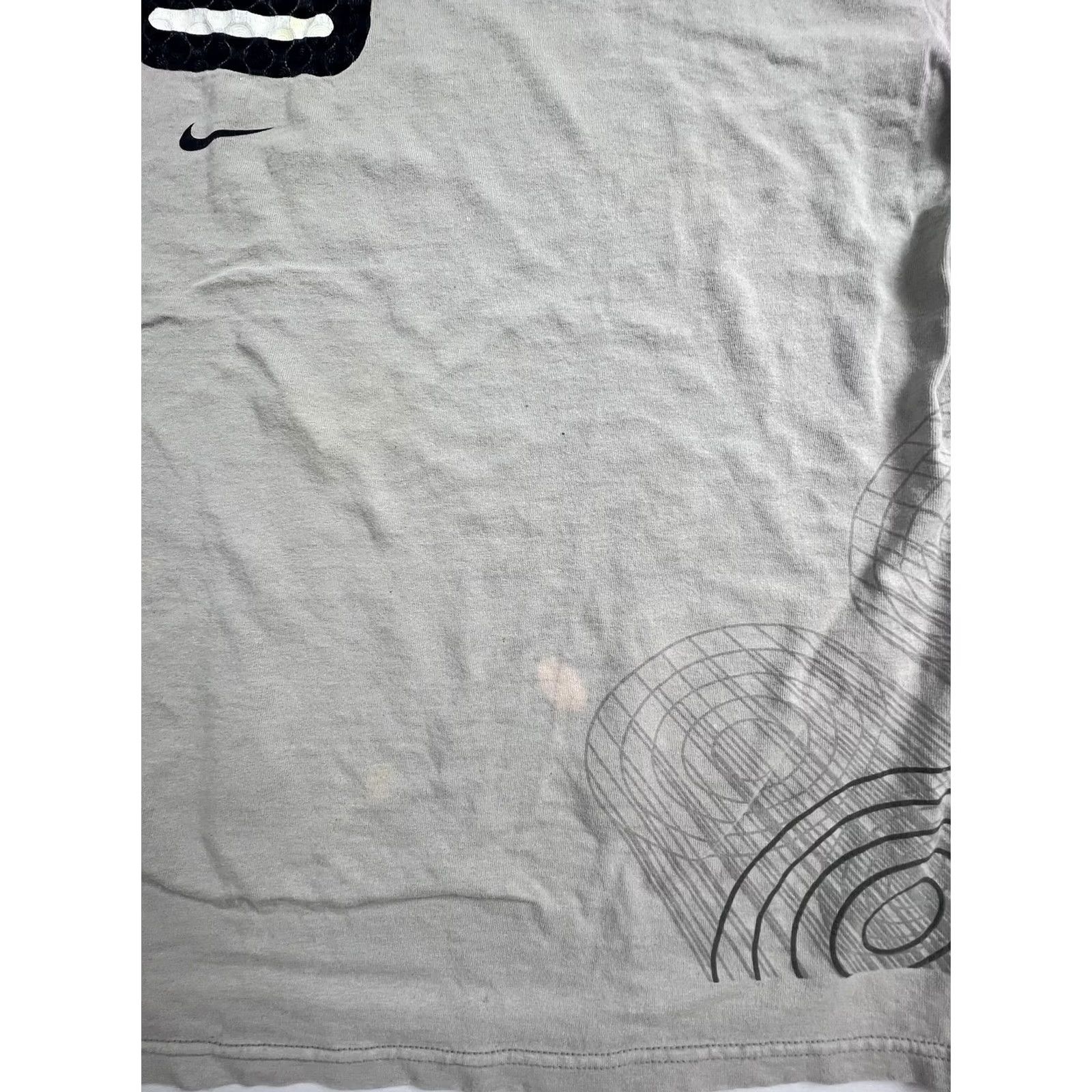Nike Nike Shirt Mens 2XL Gray Crew Neck Cotton Graphic Tee Swoosh Logo Sports Top Size US XXL / EU 58 / 5 - 4 Thumbnail