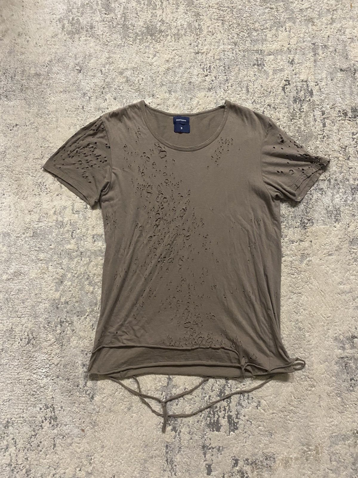 Maison MIHARA YASUHIRO MMY Bug Bite Distressed Layered T Shirt Size US S / EU 44-46 / 1 - 1 Thumbnail