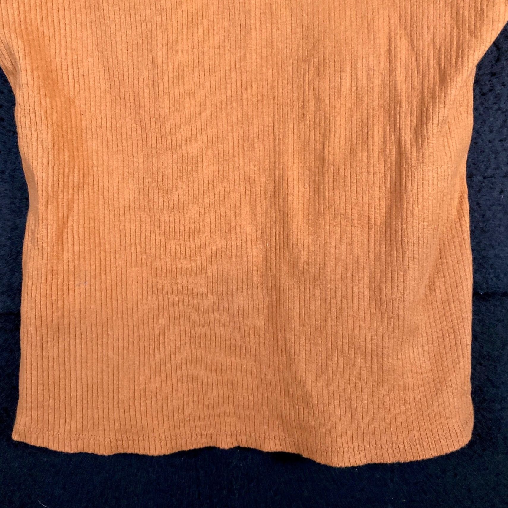 Vintage Maeve Anthropologie Womens Sweater Orange High Neck Sleeveless Stretch M Size M / US 6-8 / IT 42-44 - 3 Thumbnail