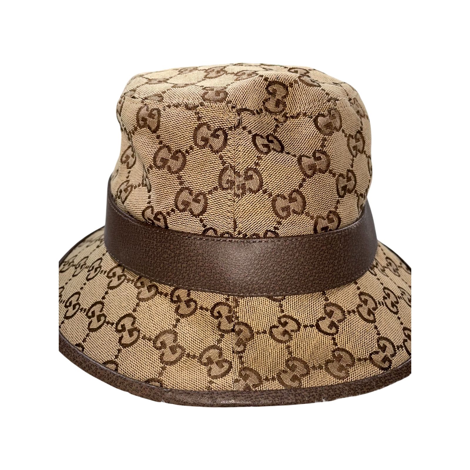 Gucci Gucci Monogram Beige & Brown Bucket Hat Size ONE SIZE - 2 Thumbnail