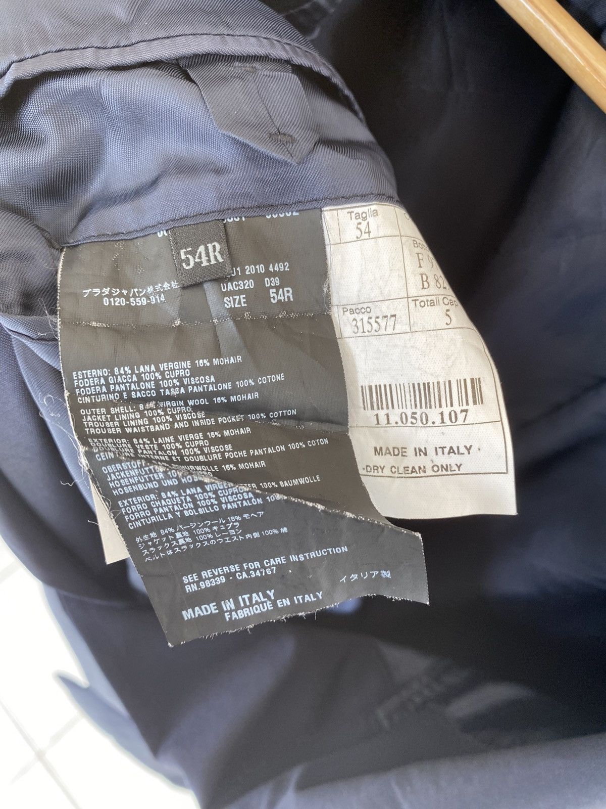 Prada Prada Blazers In Dark Blue Size 54R - 8 Thumbnail