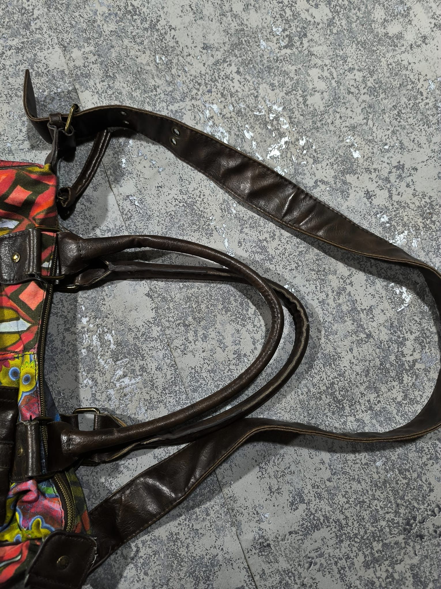 Desigual vtg desigual slouchy city bag floral patchwork y2k Size ONE SIZE - 7 Thumbnail