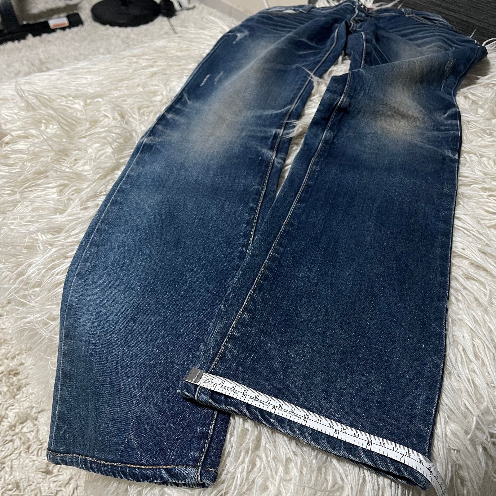 Hysteric Glamour × Japanese Brand × Vintage Vintage Japanese Brand Faded Wash Low-rise Denim Jeans Blue Size 30" / US 8 / IT 44 - 10 Thumbnail