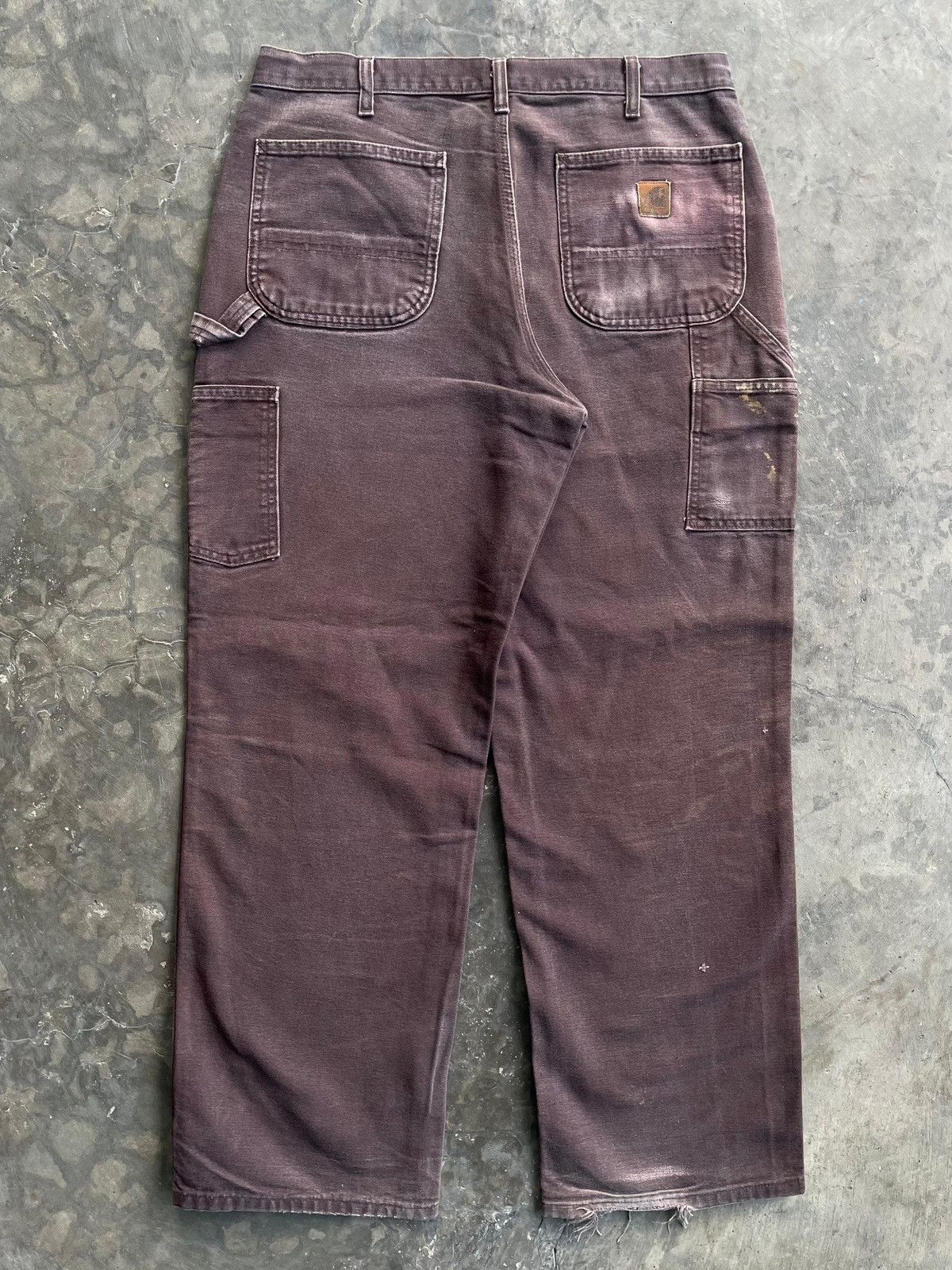 Carhartt ❤️‍🔥SOLD❤️‍🔥Vintage Faded Carhartt Carphenter Pant B11-DKB 🍫 Size US 34 / EU 50 - 3 Thumbnail