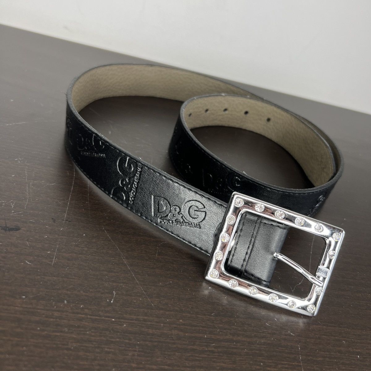 Dolce & Gabbana × Vintage Vintage Dolce Gabbana Metal Big Logo DG Monogram Belt Y2K Size 42 - 1 Thumbnail