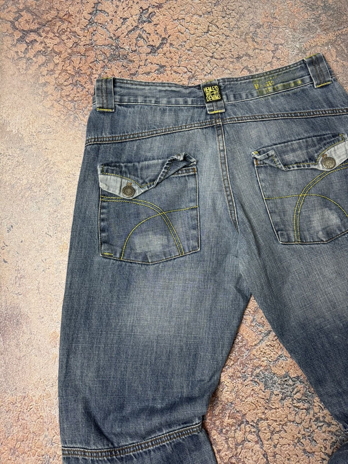 Jean 90s Henleys Jeanswear VIntage Deep Blue Y2K Denim Jeans Size US 34 / EU 50 - 8 Thumbnail