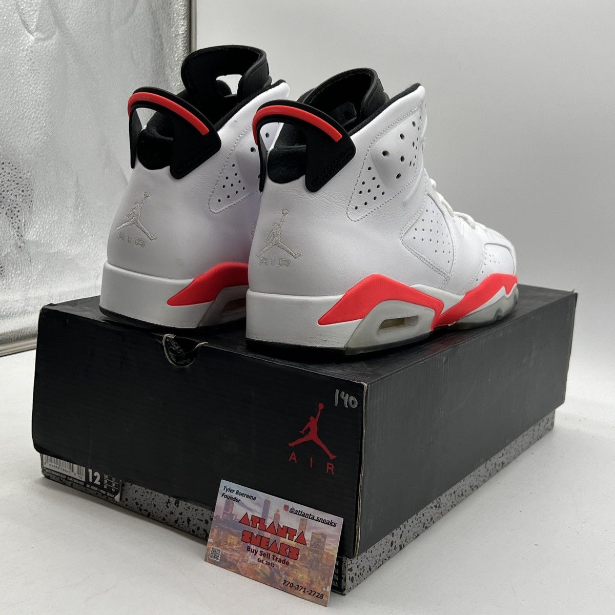 Jordan Brand Air Jordan 6 white infrared Size US 12 / EU 45 - 5 Thumbnail