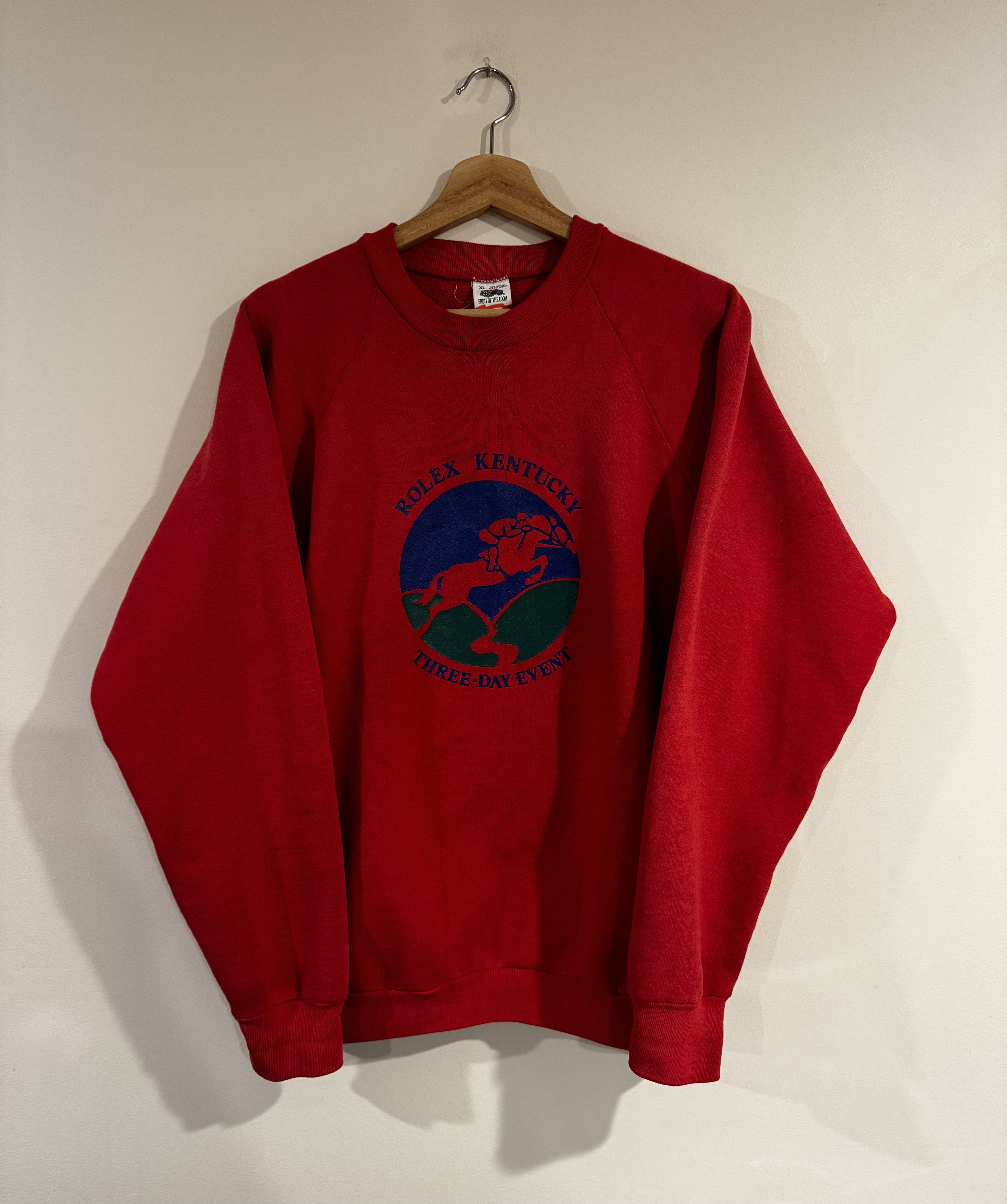 Rolex Vintage 80s ROLEX Kentucky Derby Crewneck Sweater Size US XL / EU 56 / 4 - 1 Thumbnail