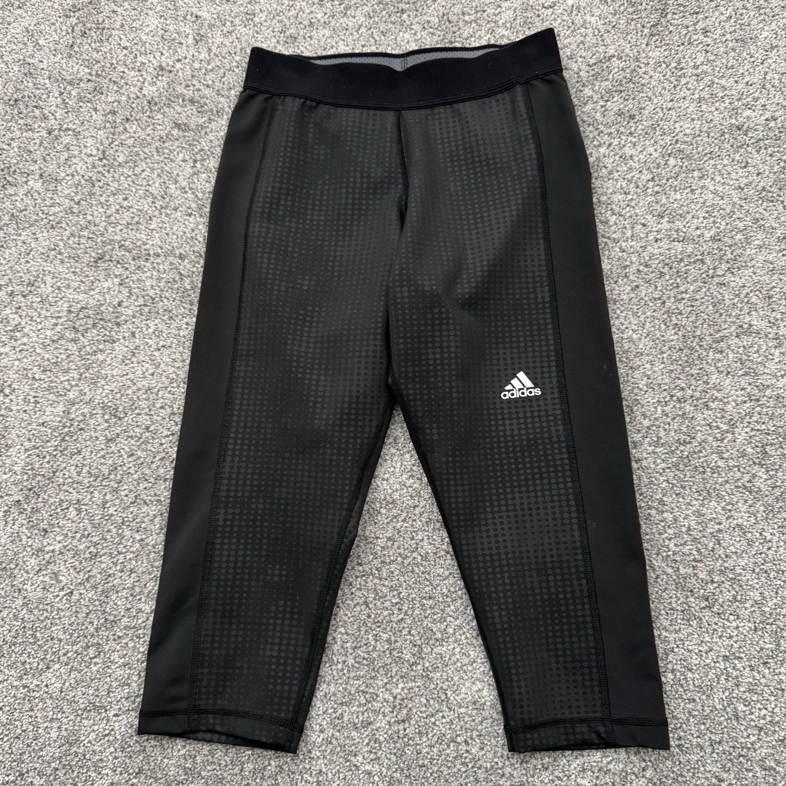 Adidas Adidas Techfit Capri Tights Womens S Compression Climalite Size 22" - 1 Thumbnail
