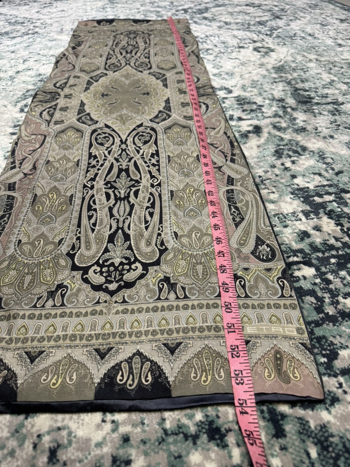 Etro PAISLEY ETRO COLORBLOCK SILK SCARF Size ONE SIZE - 2 Thumbnail