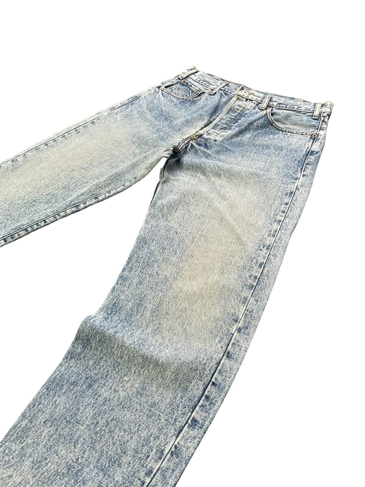 Levi's × Vintage Vintage Levis Lot 701 XX E Selvedge Denim Size US 33 - 3 Thumbnail