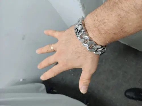 Other Skull. Cuban Link Chain Bracelet Size ONE SIZE - 2 Thumbnail
