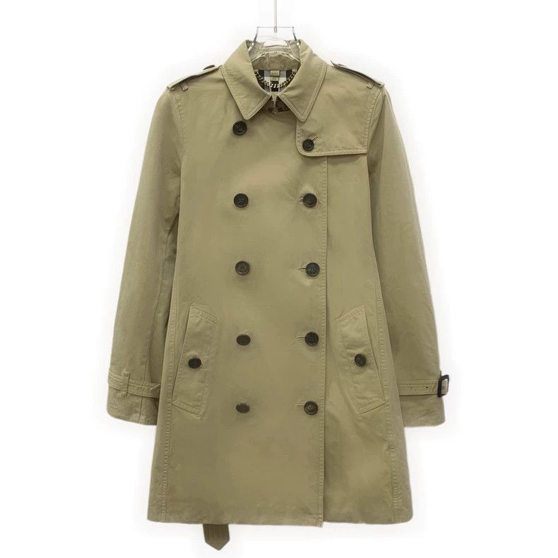 Burberry Burberry Brown Cotton Trench Coat S Size US S / EU 44-46 / 1 - 1 Thumbnail