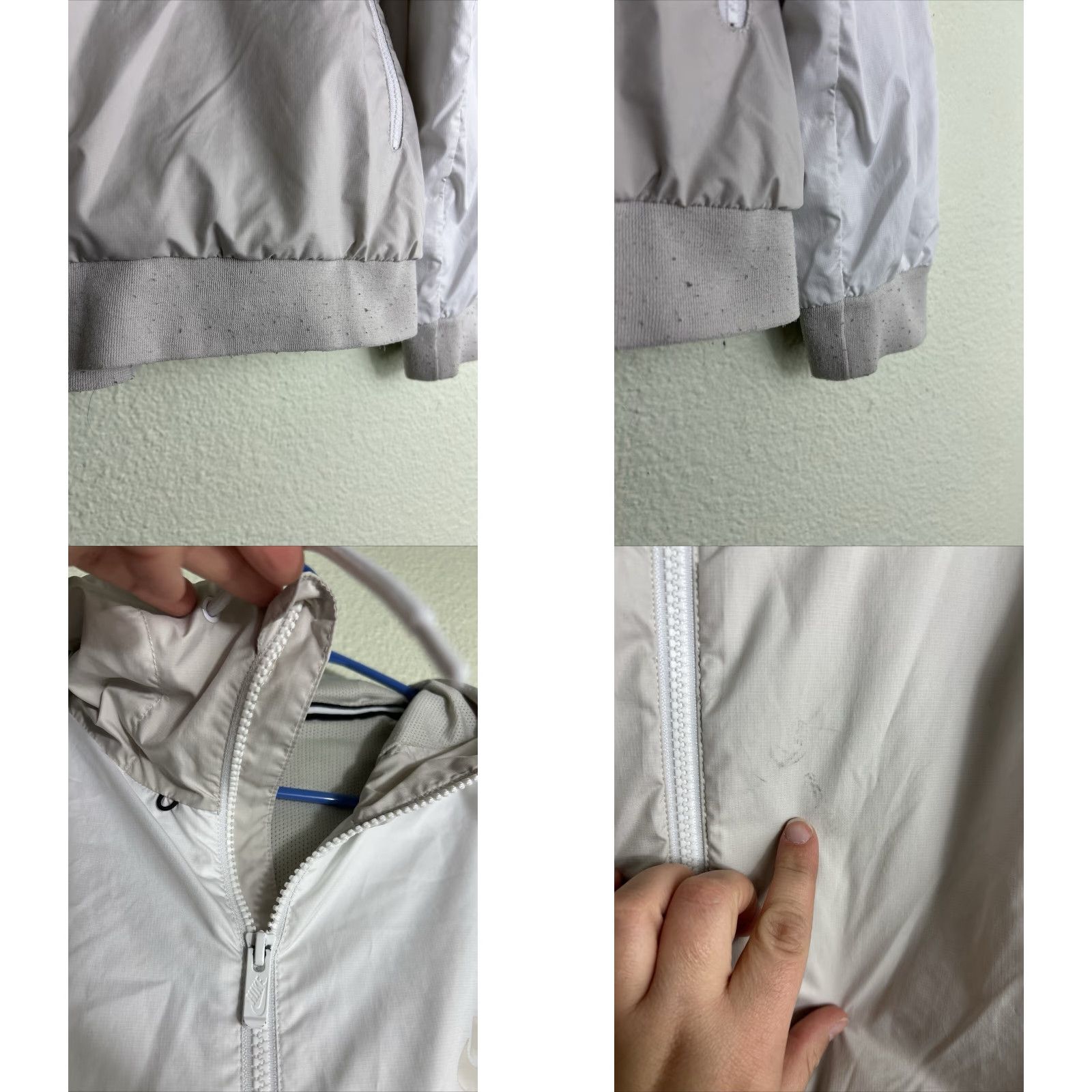 Nike Nike Windrunner Jacket Windbreaker Mens XL White Beige Full Zip Hooded Size US XL / EU 56 / 4 - 8 Thumbnail