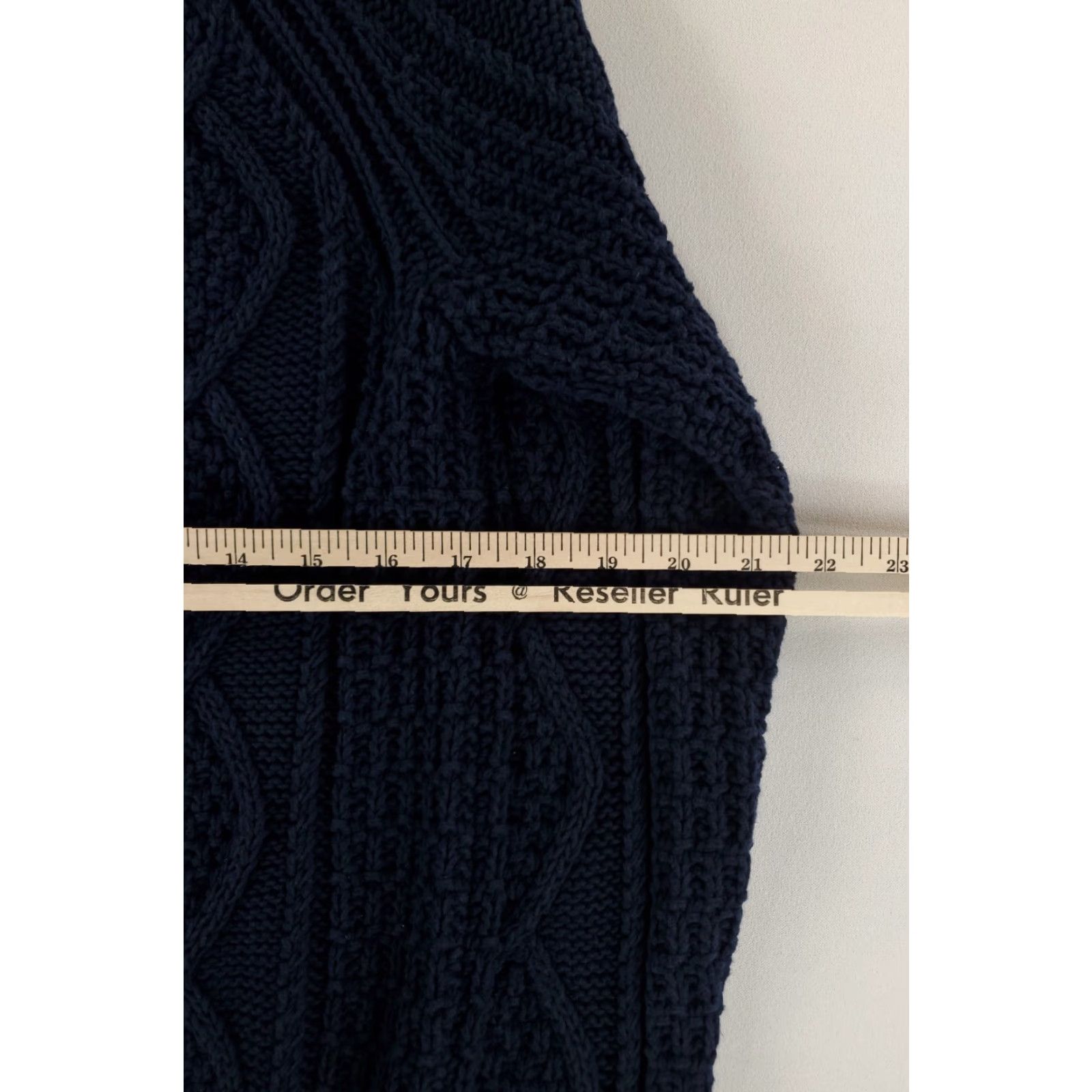 J.Crew J.CREW Sweater Long Sleeve Blue Cotton Mens S Pullover Chunky Knit Size US S / EU 44-46 / 1 - 4 Thumbnail