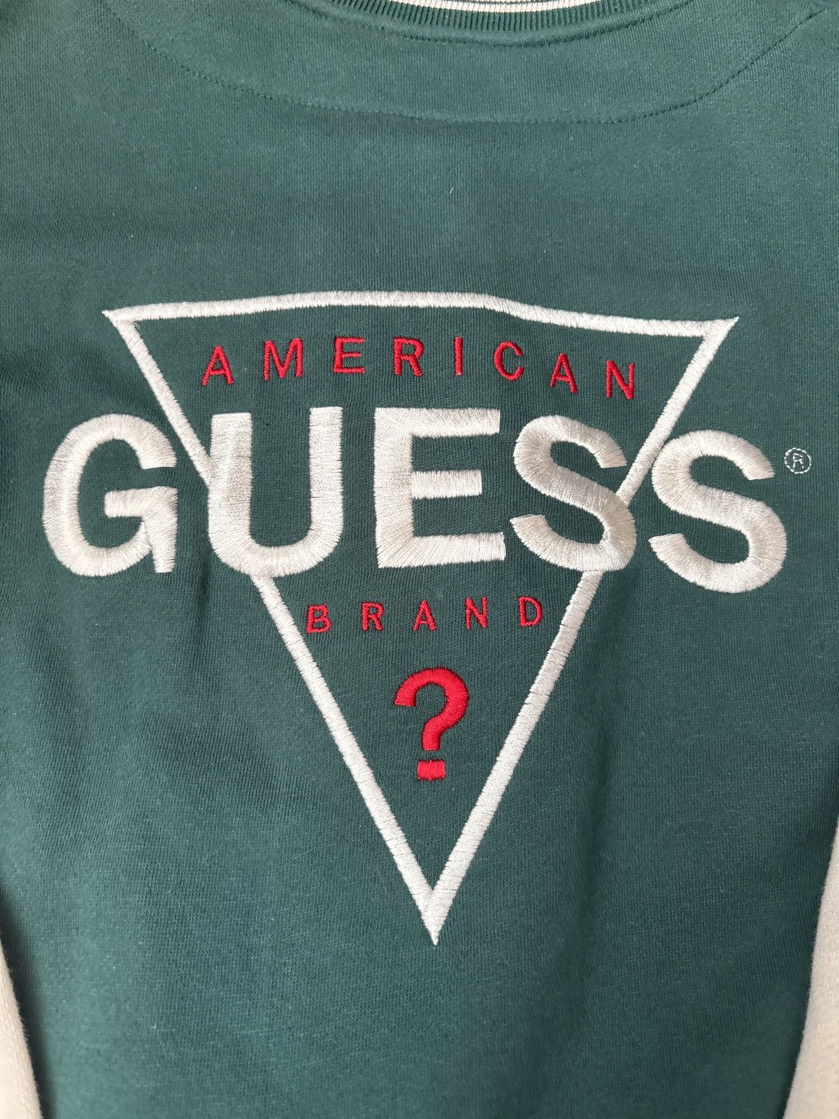 Guess Guess Varsity Jacket Pullover Sweatshirt Size US L / EU 52-54 / 3 - 3 Thumbnail