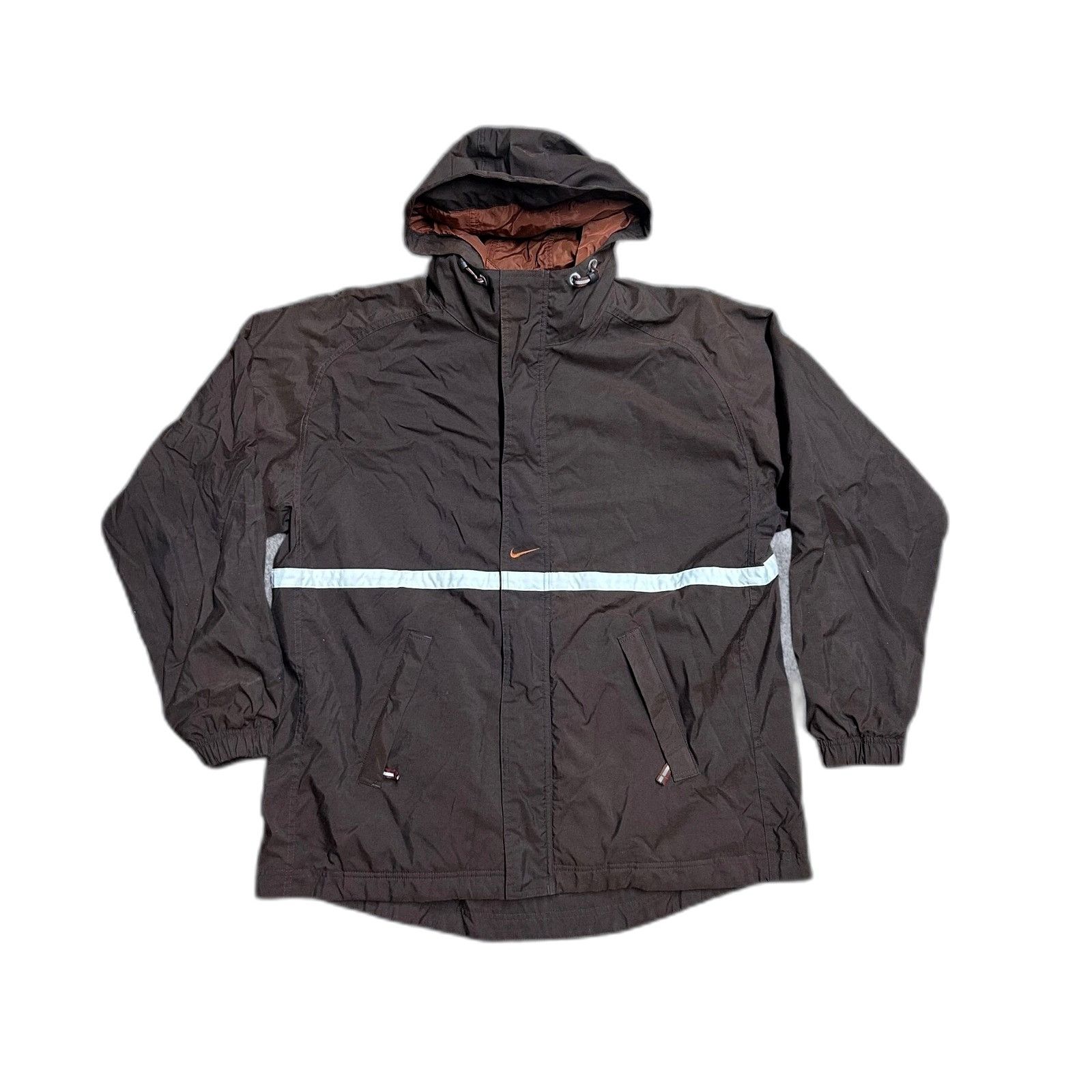 Nike Vintage Nike Double Zip Track Brown Jacket 90's M Center Che Size US M / EU 48-50 / 2 - 1 Thumbnail