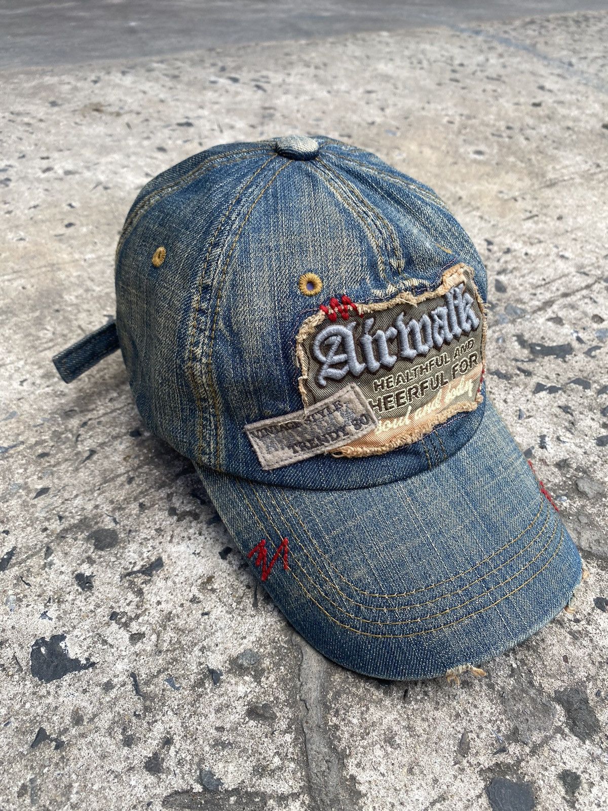 Airwalk × If Six Was Nine × Vintage Vintage Airwalk 00s Denim Distressed Strap Size ONE SIZE - 4 Thumbnail