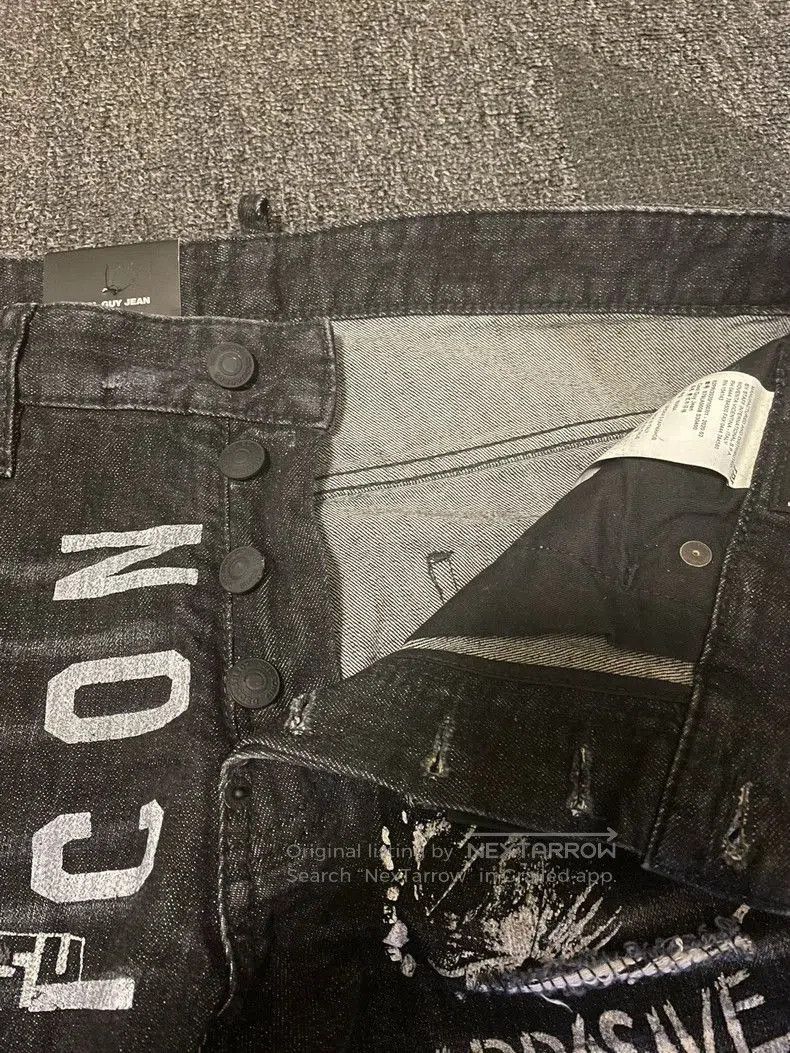 Dsquared2 Dsquared2 Graffiti Print Denim Jeans. Size US 32 / EU 48 - 7 Thumbnail