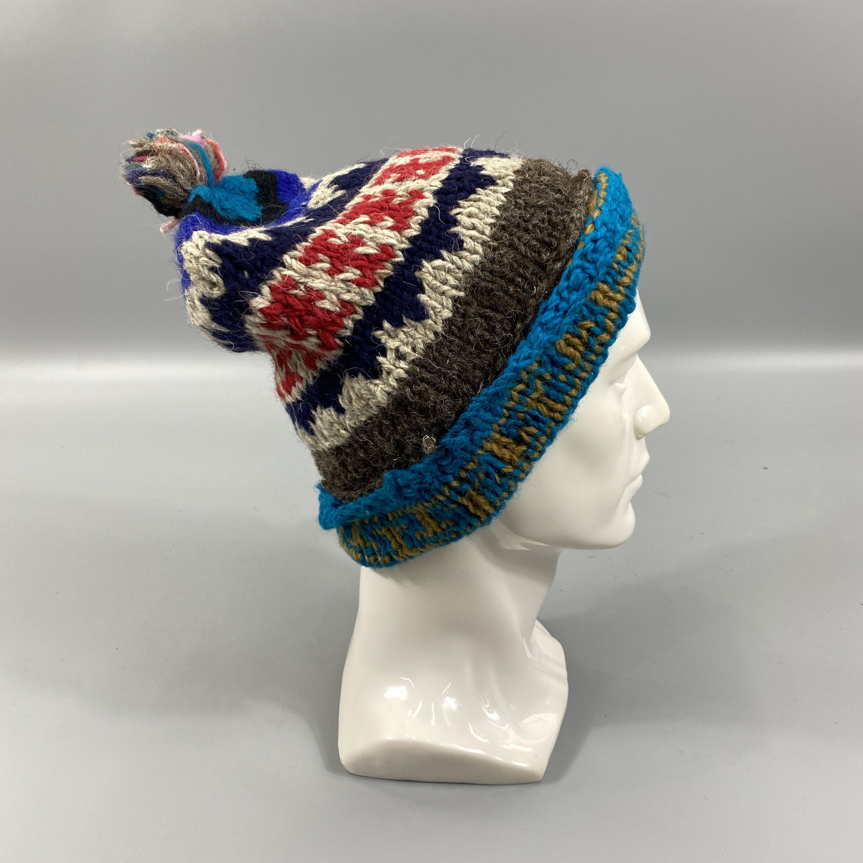 Japanese Brand Multicolor Pattern Snow Cap Beanie Hat -BN1162 Size ONE SIZE - 2 Thumbnail