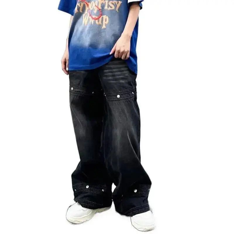 Japanese Brand Retro loose high street micro flared jeans Size US 32 / EU 48 - 5 Thumbnail