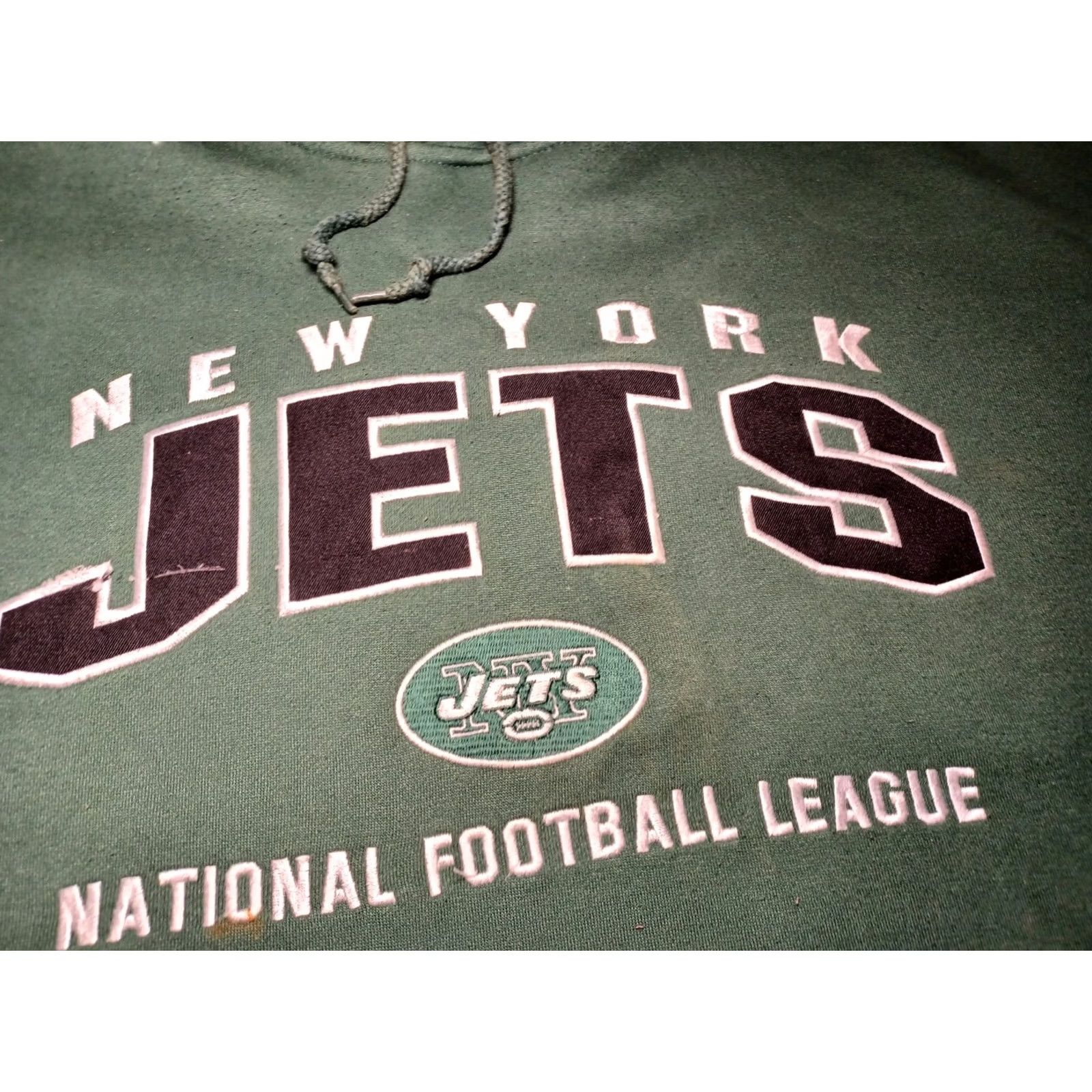 Vintage VINTAGE New York Jets Lee Sport Hoodie Sweatshirt Green Embroidered L 90s Y2K Mens Size US L / EU 52-54 / 3 - 4 Thumbnail
