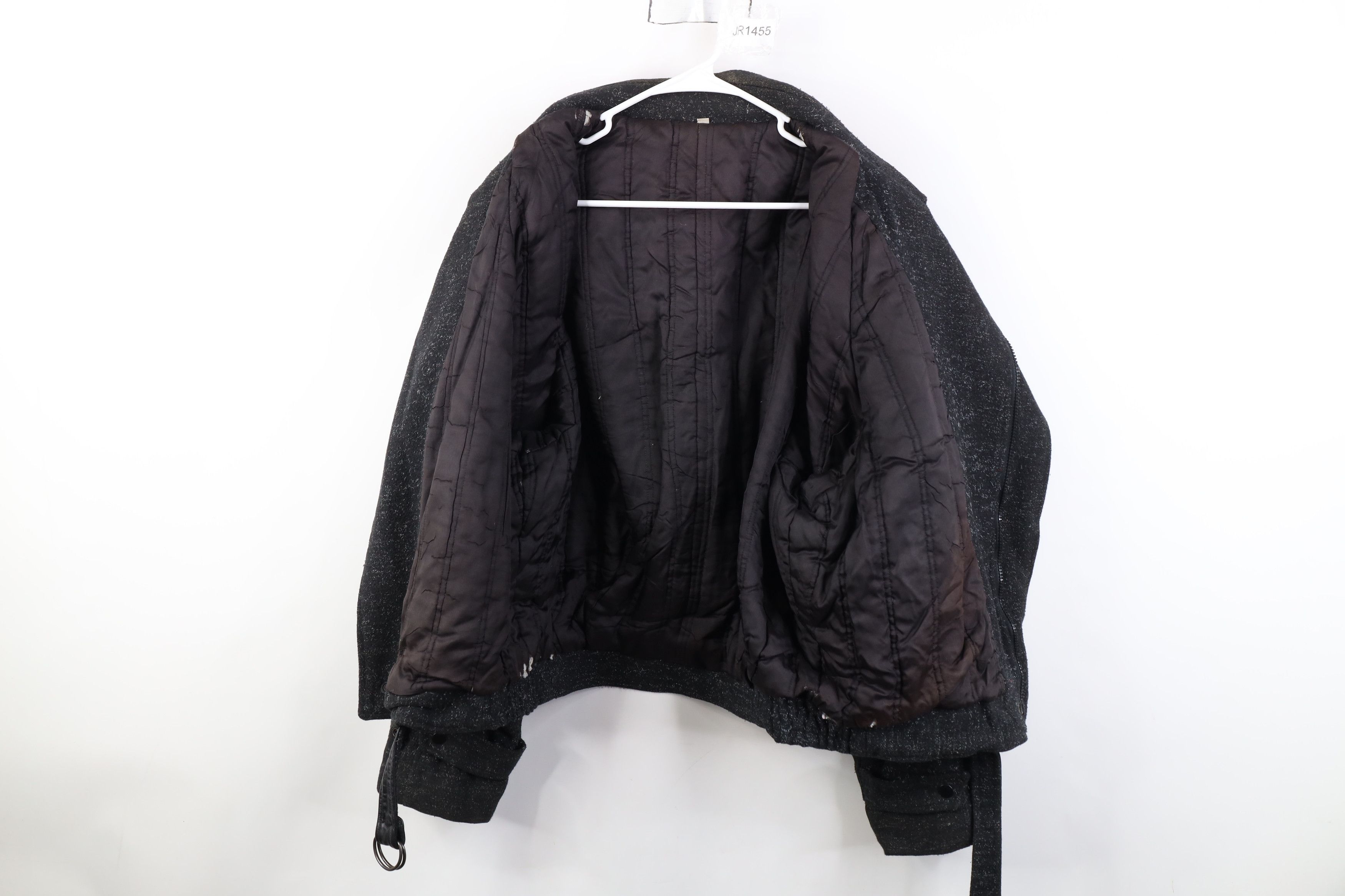 Vintage Vintage 90s Streetwear Wool Bomber Jacket Atomic Fleck Size US XXL / EU 58 / 5 - 11 Thumbnail