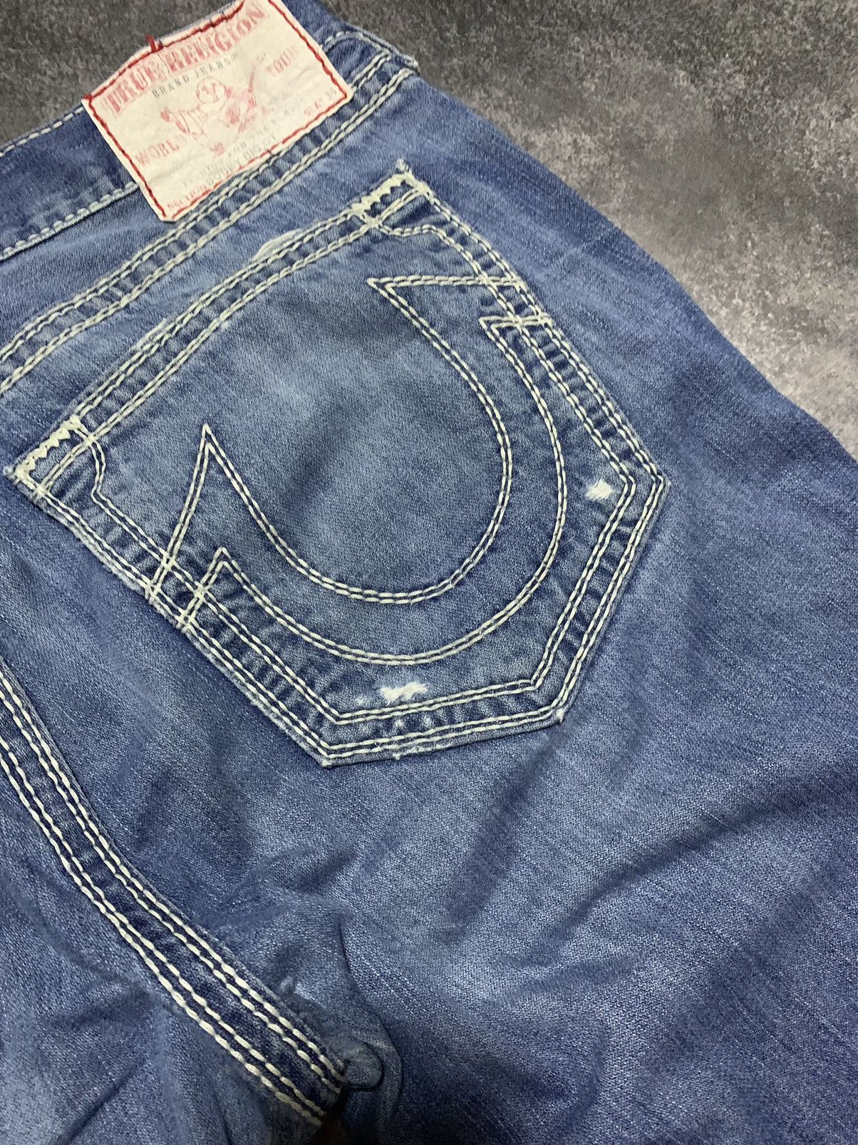 True Religion × Vintage VINTAGE Y2K TRUE RELIGION BILLY SUPER T DENIM JEANS USA Size US 38 / EU 54 - 4 Thumbnail