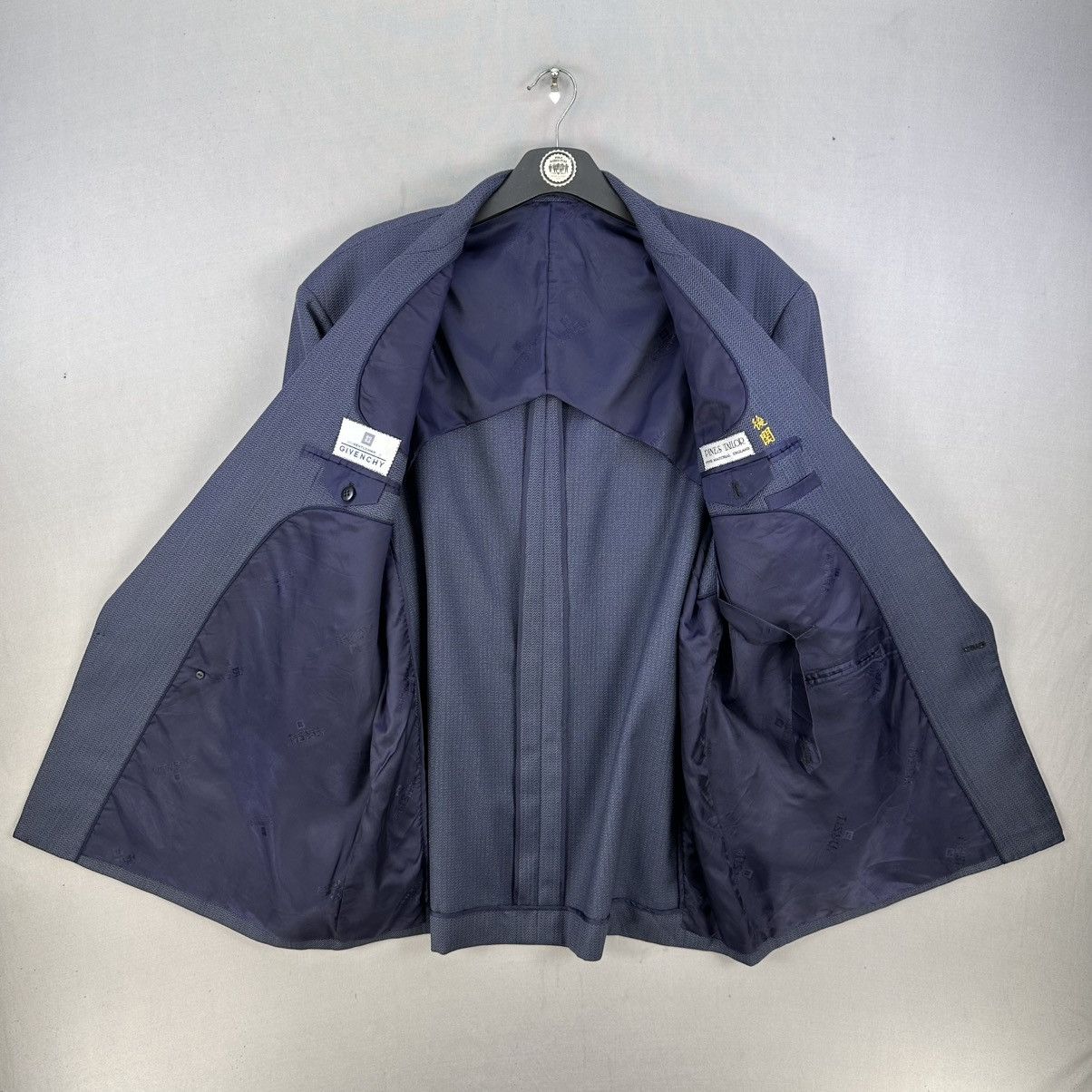 Givenchy Vintage Givenchy Pines Tailor Double Breasted Blazer Coat Size US XL / EU 56 / 4 - 10 Thumbnail