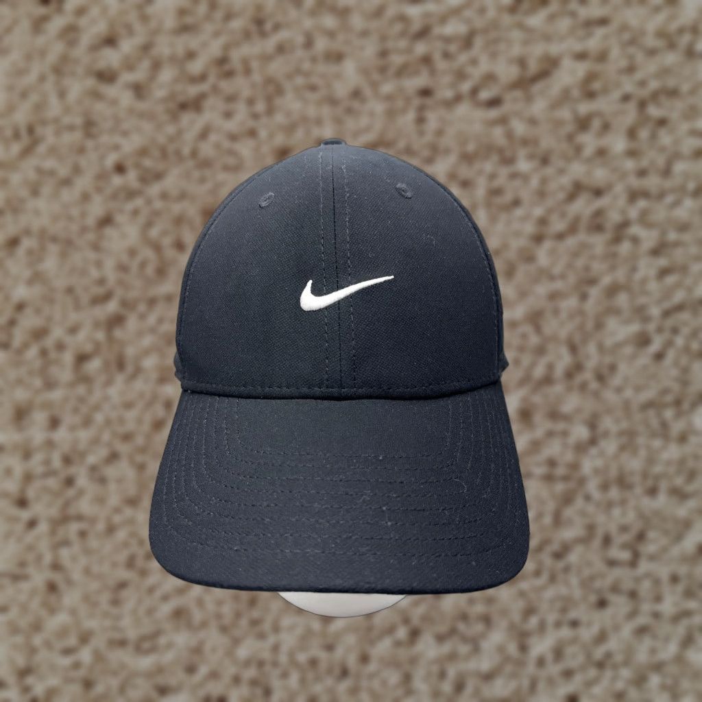 Nike Nike Hat Cap Snap Back Adult XL Blue 100% Polyester Dri-Fit Club Cap Mens Snapback Outdoor Sports Adjustable Lightweight Twill Solid Vintage: No Size ONE SIZE - 1 Thumbnail